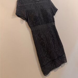 Bailey44 black Lace Short Sleeve Women's Dress